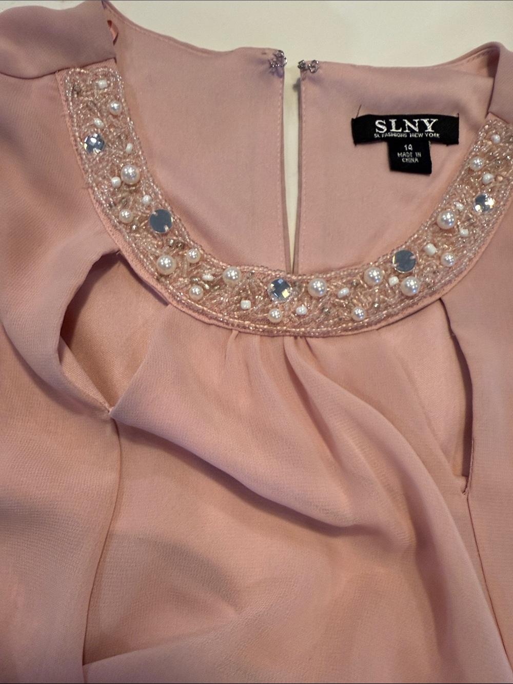 SLNY NY Blush Dress SZ 14 - Picture 13 of 15